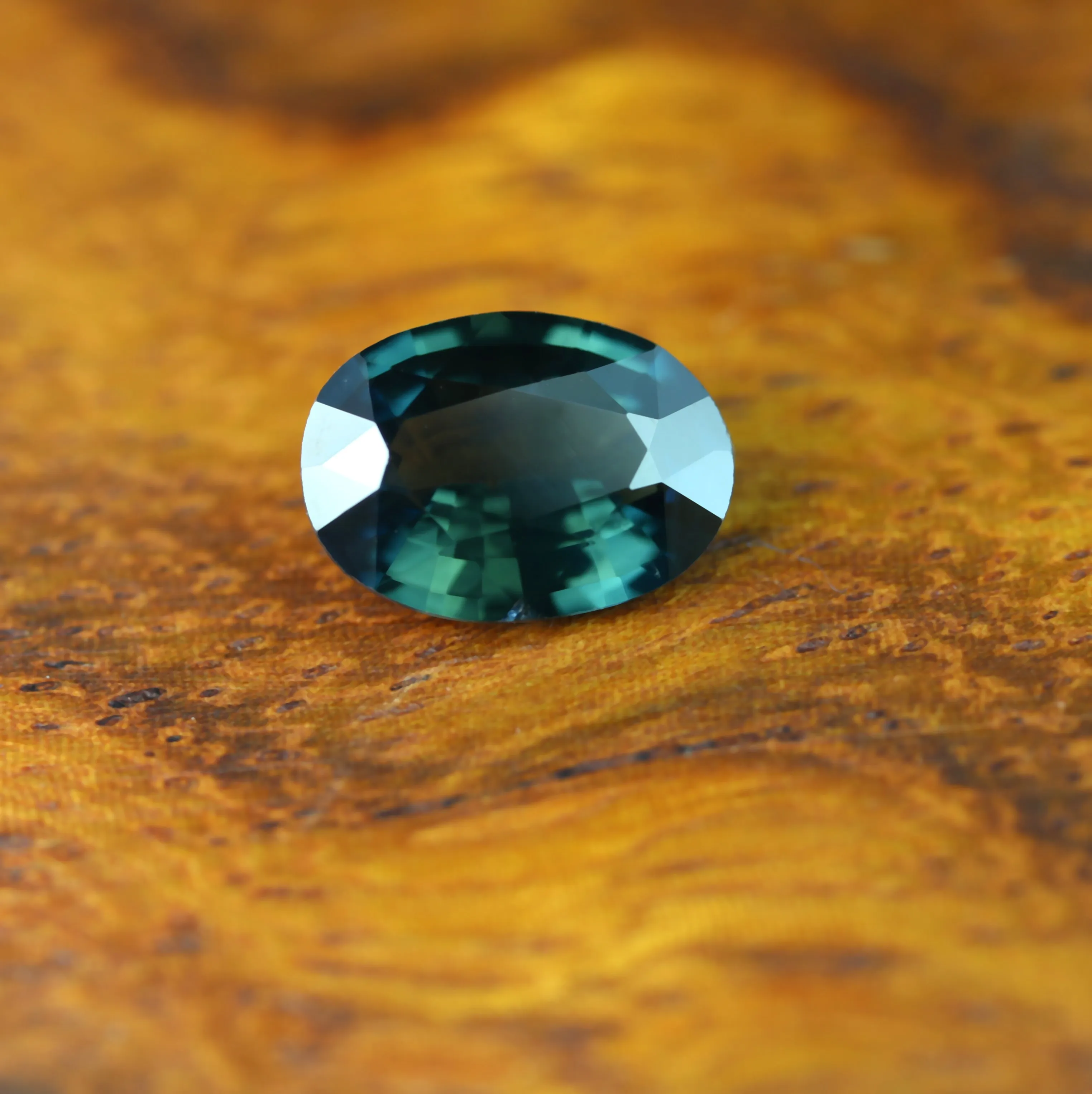 0.75ct Certified Natural Teal Sapphire