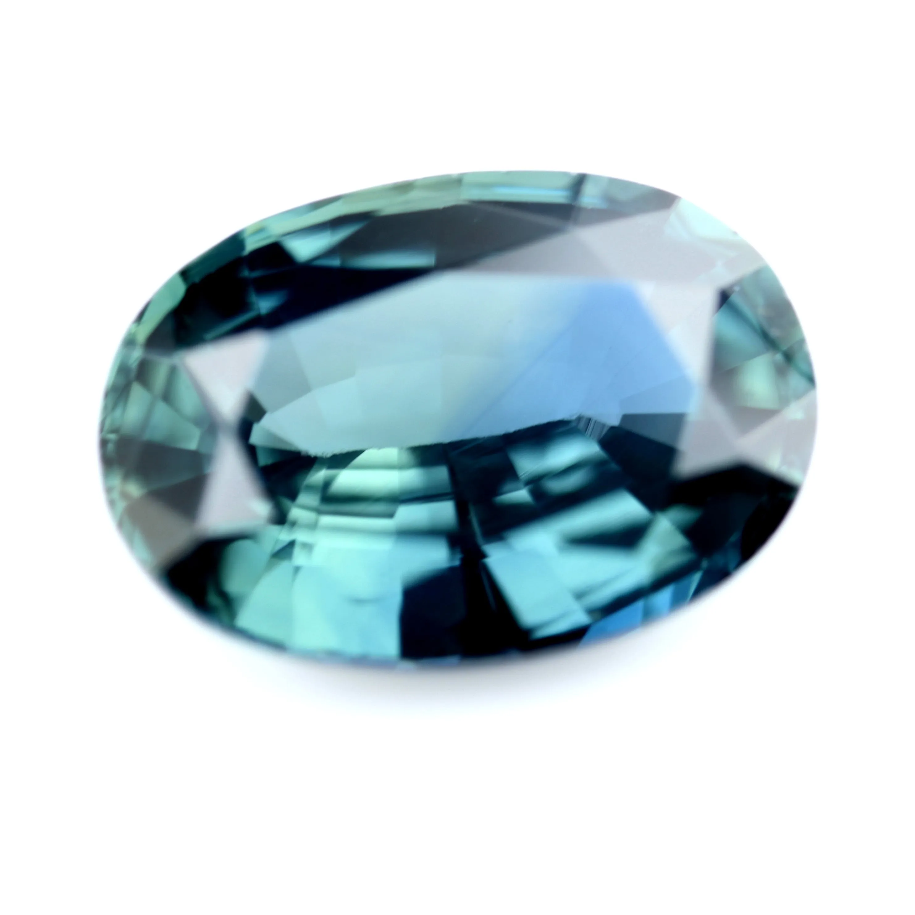 0.80ct Certified Natural Teal Sapphire