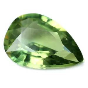 0.81ct Certified Natural Green Sapphire