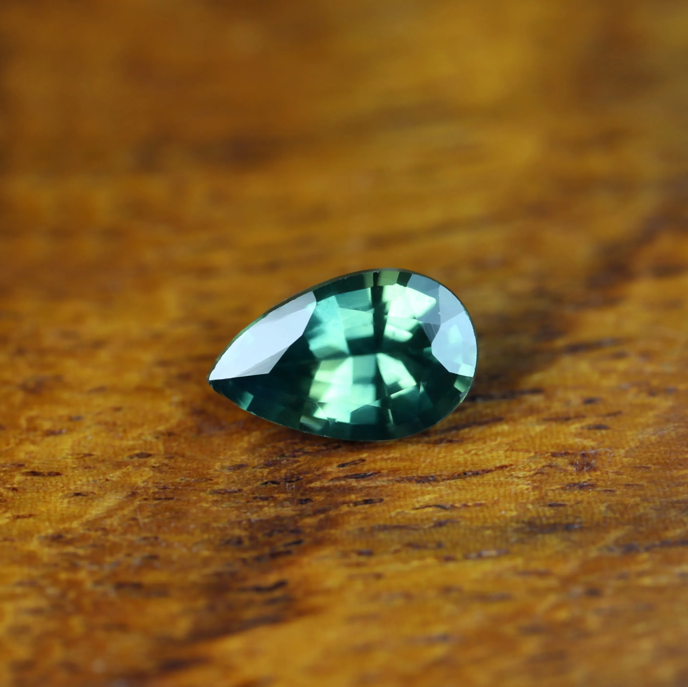 0.82ct Certified Natural Teal Sapphire