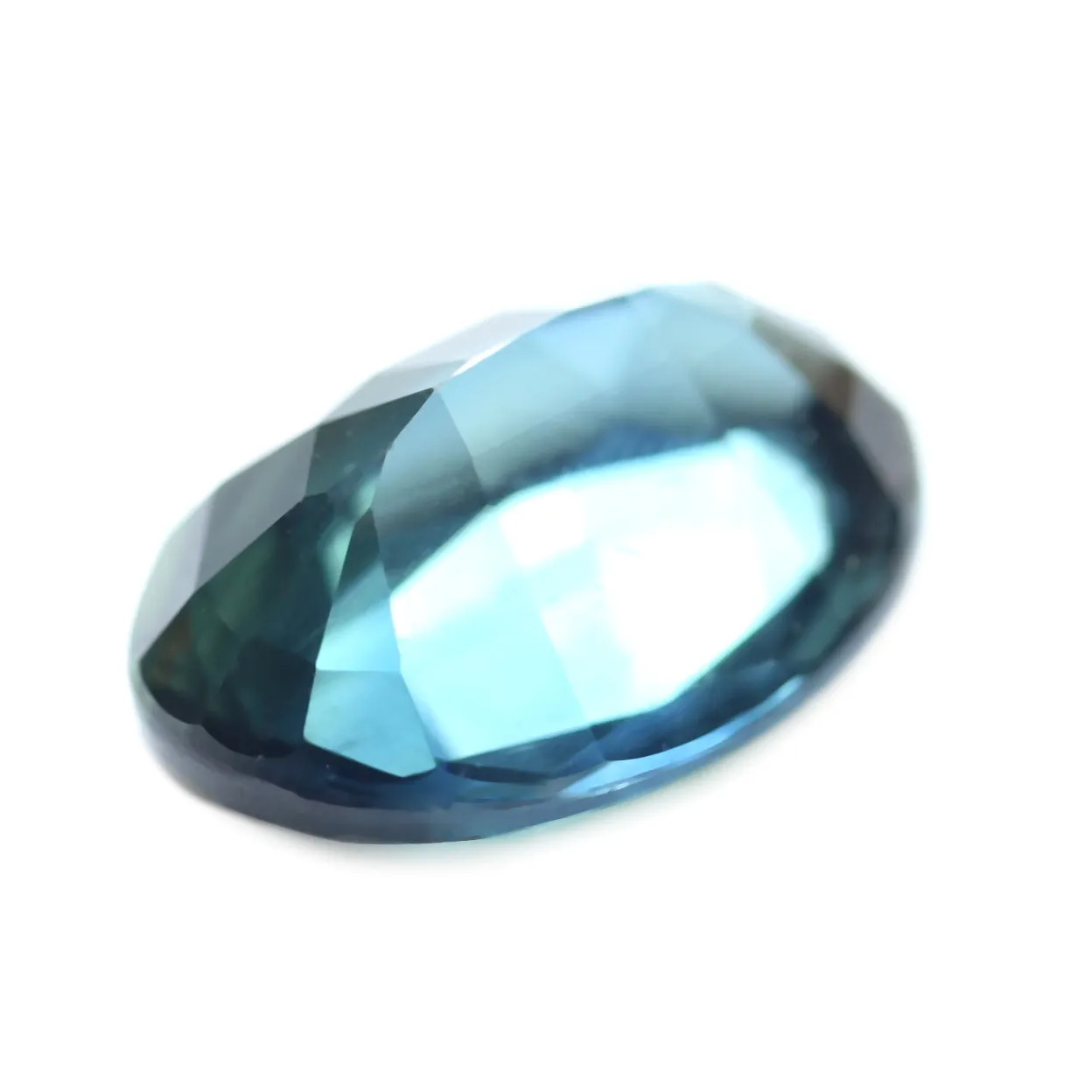 0.83ct Certified Natural Teal Sapphire