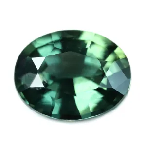 0.85ct Certified Natural Green Sapphire