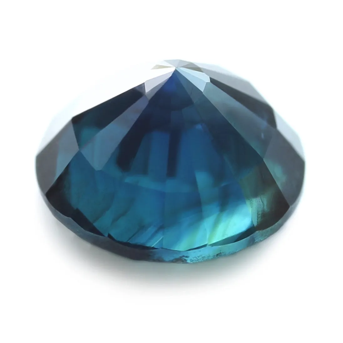 0.91ct Certified Natural Teal Sapphire