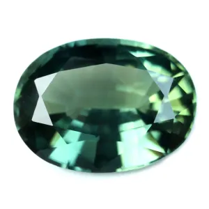 0.92ct Certified Natural Green Sapphire