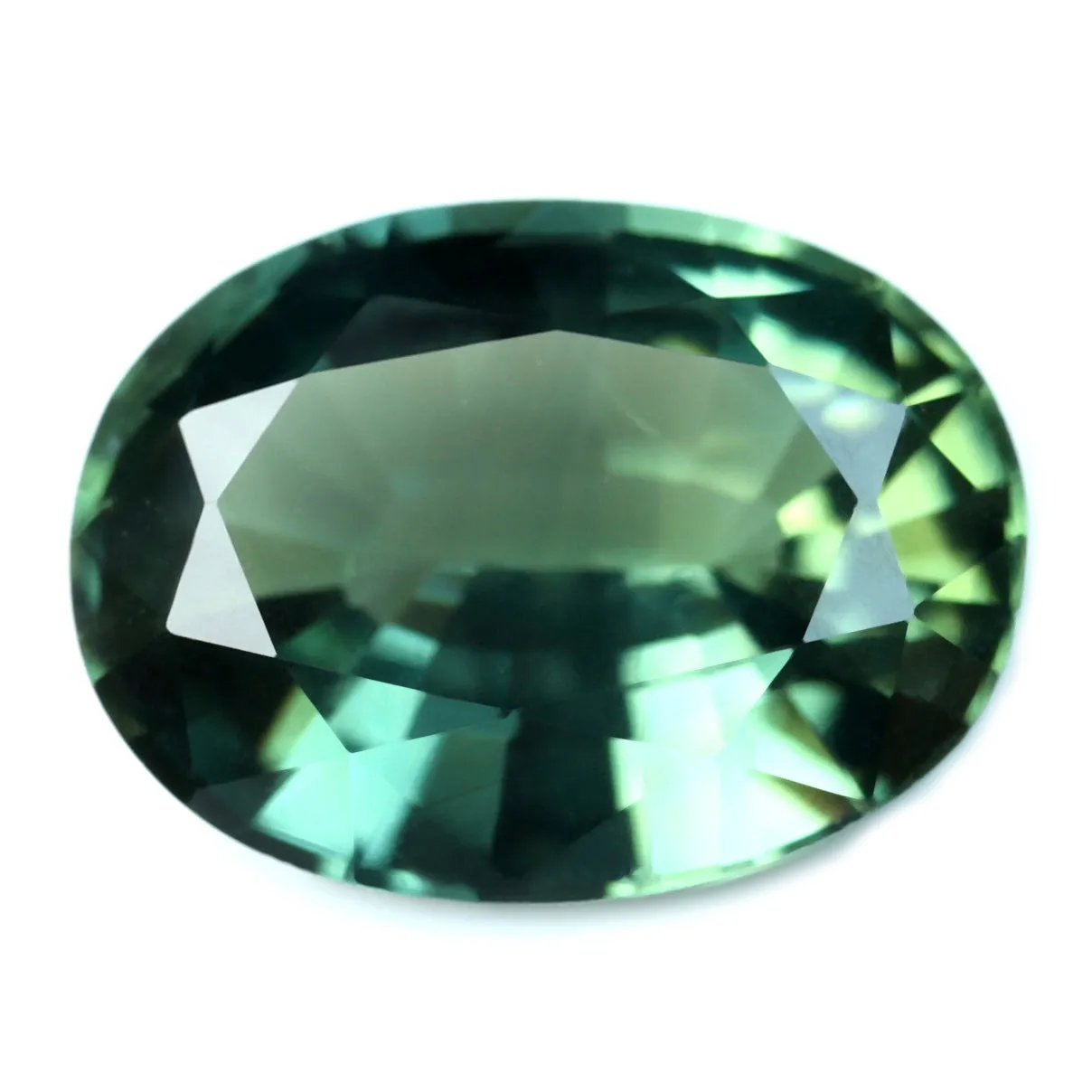 0.92ct Certified Natural Green Sapphire