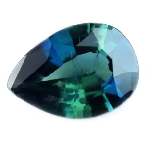 0.96ct Certified Natural Teal Sapphire