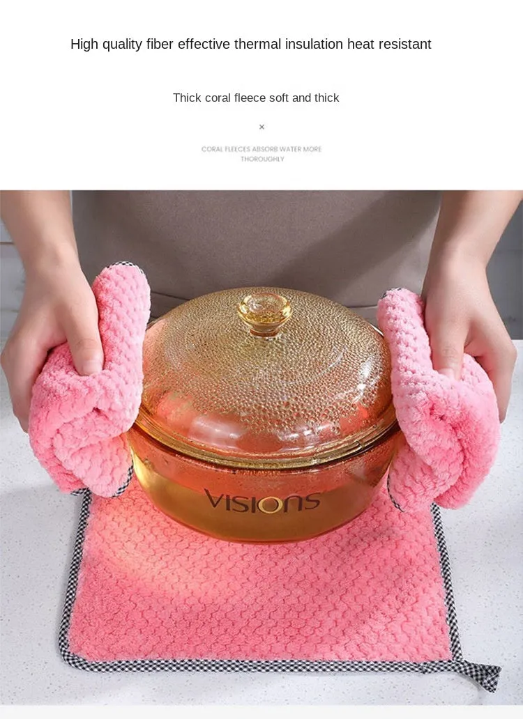 1 lot (5pcs)Kitchen daily dish towel absorbent scouring pad-Jennyhome
