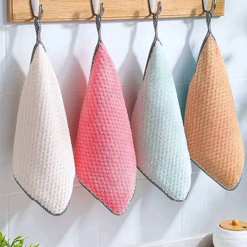 1 lot (5pcs)Kitchen daily dish towel absorbent scouring pad-Jennyhome