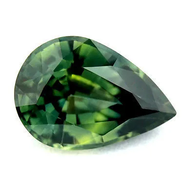 1.12ct Certified Natural Green Sapphire