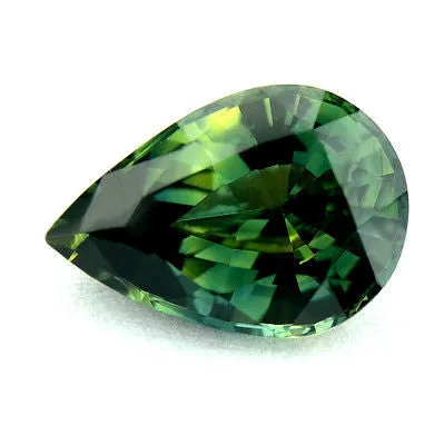1.12ct Certified Natural Green Sapphire