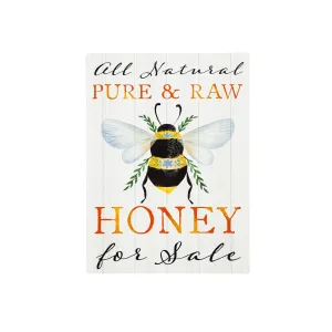 11.5"L x 15.5"H Metal USA Wall Décor, Pure and Raw Honey,6m9222