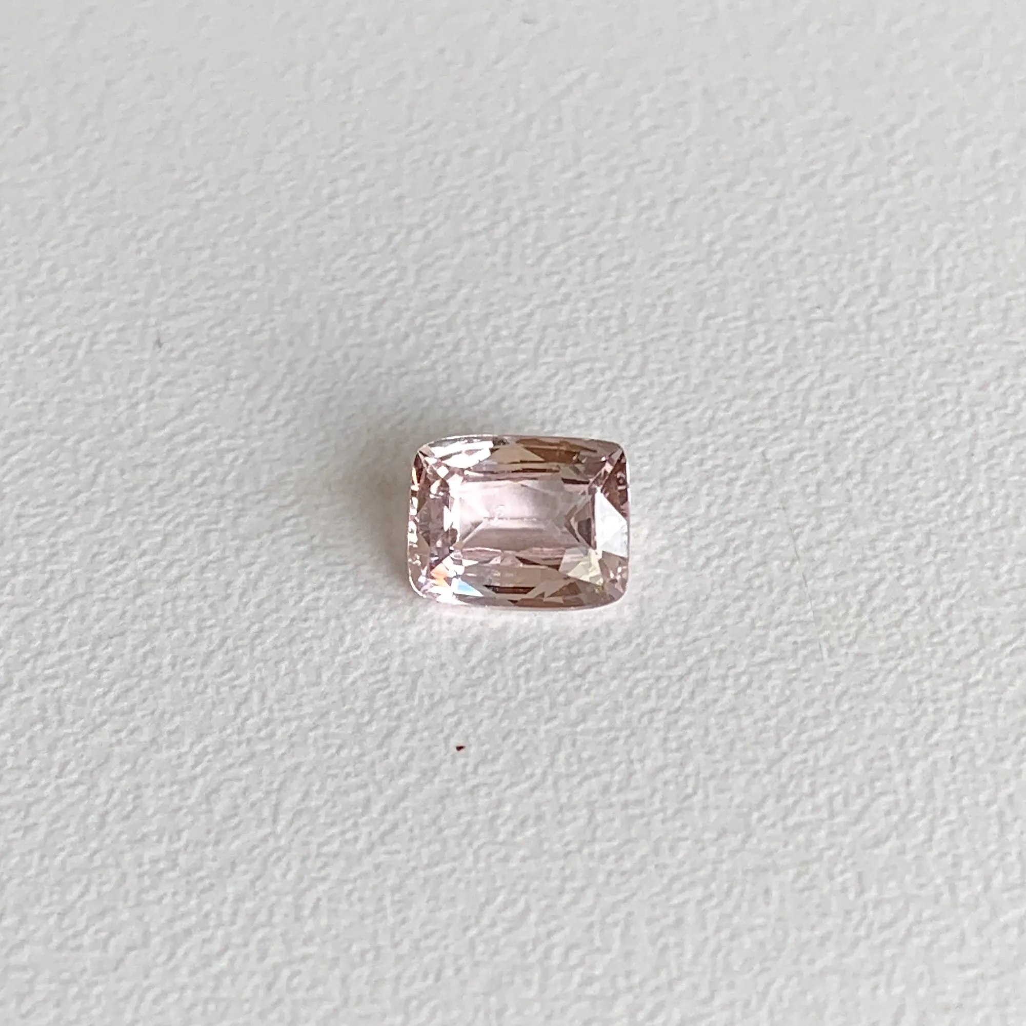 1.22 ct. Cushion Peachy Pink Sapphire