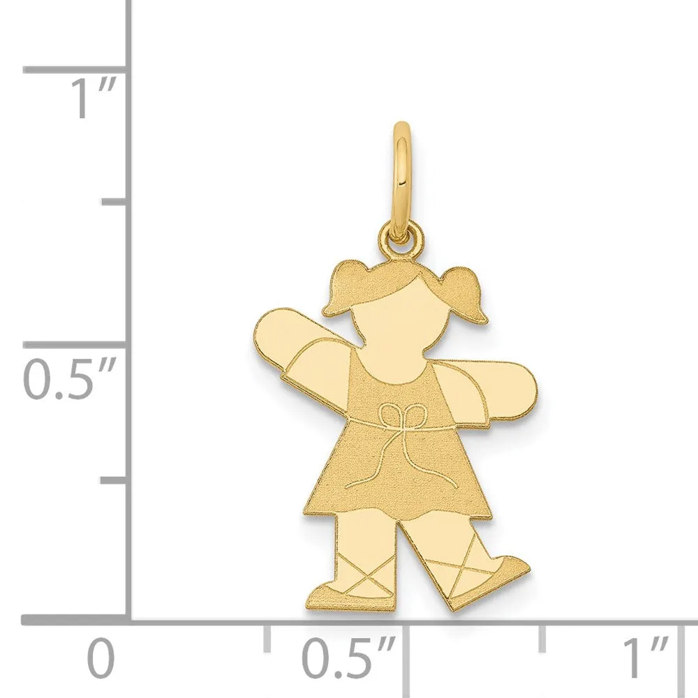 14k Yellow Gold Kid Charm