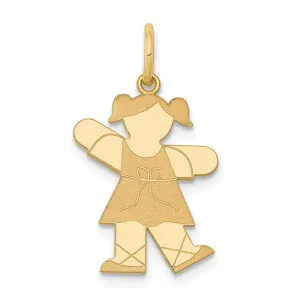 14k Yellow Gold Kid Charm
