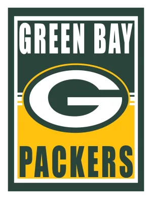 15.5"L x 11.5"H Medium Metal Wall Sign, Green Bay Packers,6m3811usm