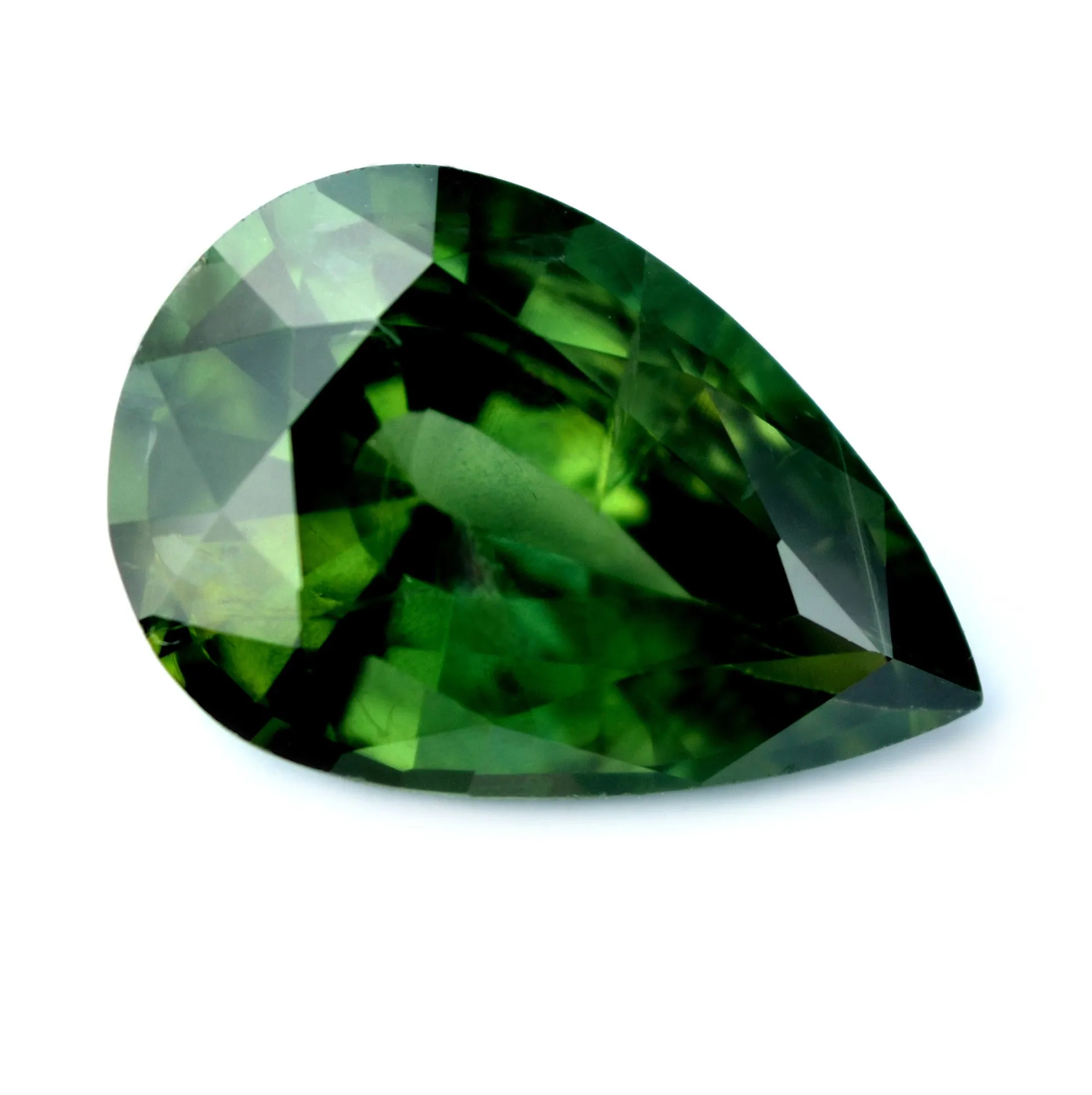 3.89ct Certified Natural Green Sapphire