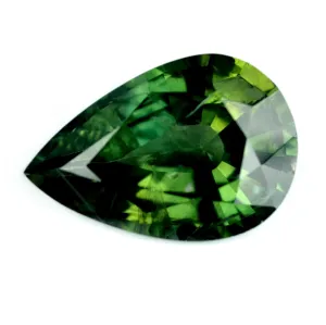3.89ct Certified Natural Green Sapphire