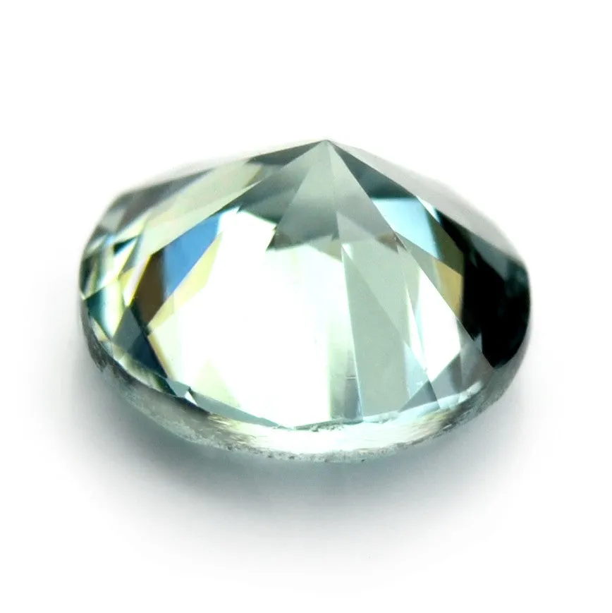 5.08 mm Certified Natural Green Sapphire