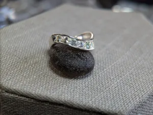 5.30g SILVER MONTANA SAPPHIRE RING SIZE 9.5