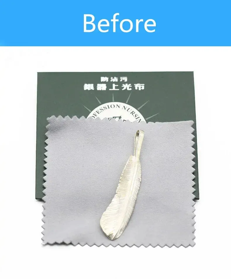 8.5x8.5cm Efficient and Reliable Silver Cleaning Cloth for Jewelry Polishing
