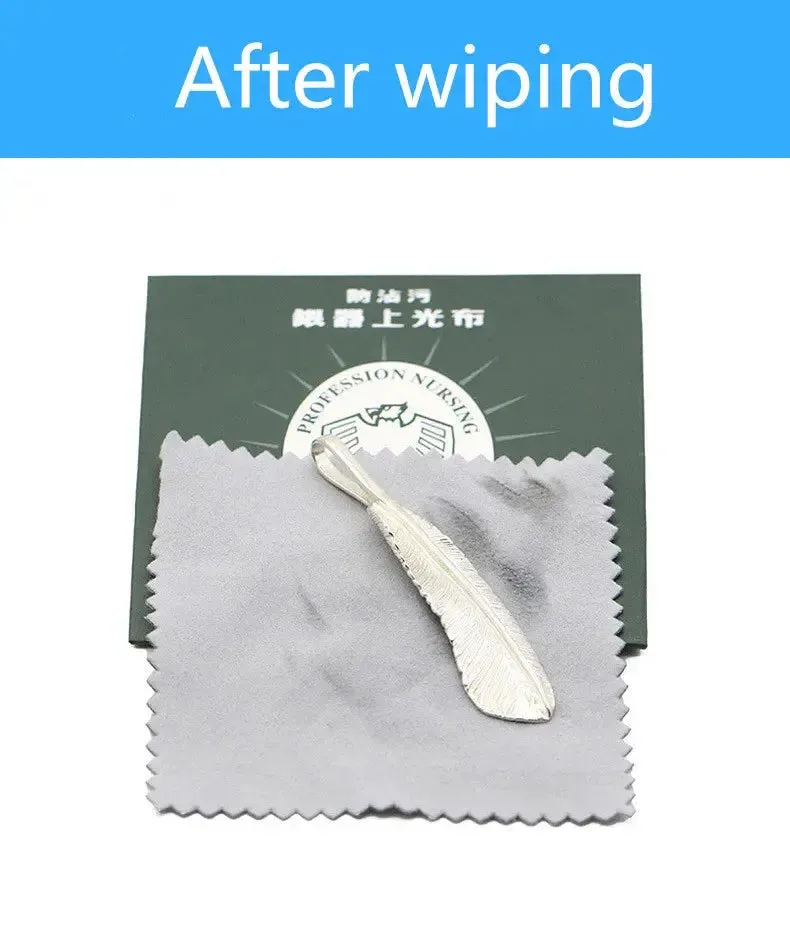 8.5x8.5cm Efficient and Reliable Silver Cleaning Cloth for Jewelry Polishing