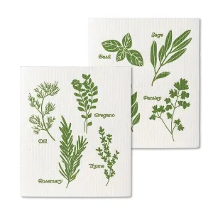 ABBOTT- ASSORTED HERBS DISH CLOTH SET