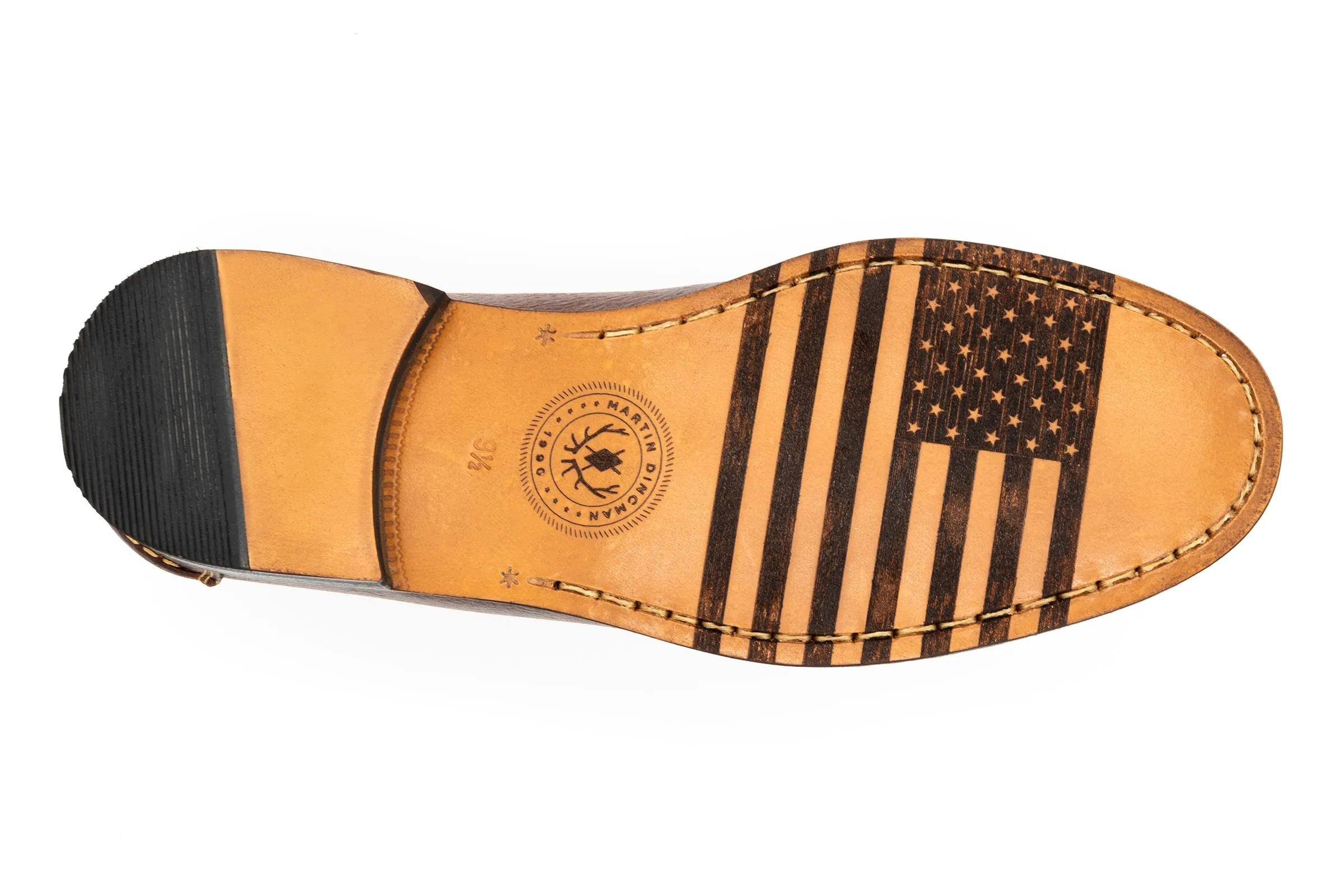 All American Horse Bit Loafers in Pebble Grain Water Buffalo Leather