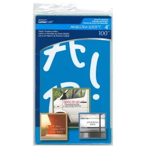 Alphabet Stencils -Angelina Script 4"