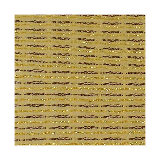 Amp grill cloth - Fender Style - beige brown w/gold stripe 26" width (per yard)