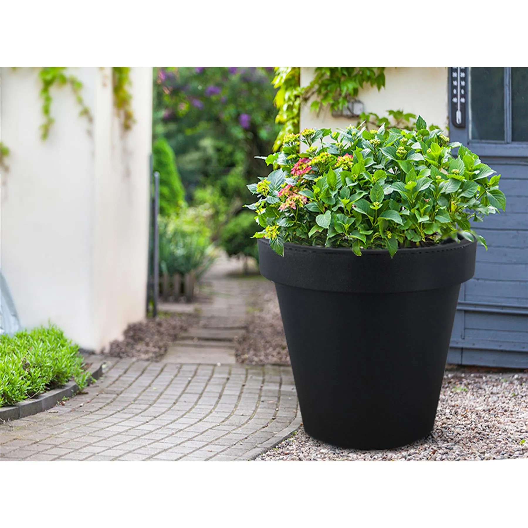 Anthracite Large Flower Pot Planter 35 x 31 cm