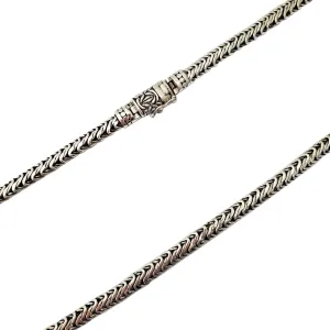 Antique Finish N Necklace (Silver)