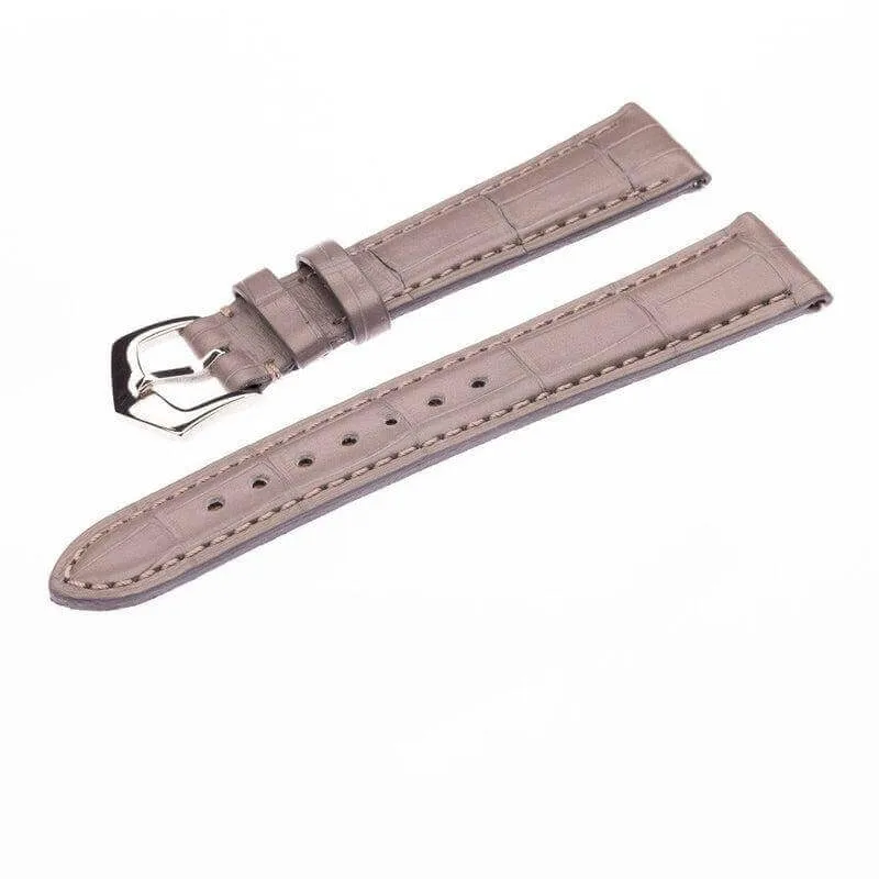 Apple Watch Leather Band ™ Grey Matt Alligator Watch Strap