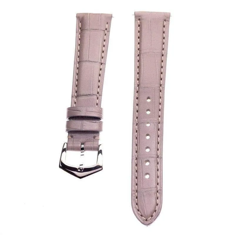 Apple Watch Leather Band ™ Grey Matt Alligator Watch Strap