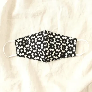 ARMOUR 3-ply Cup Batik Face Mask, in Black