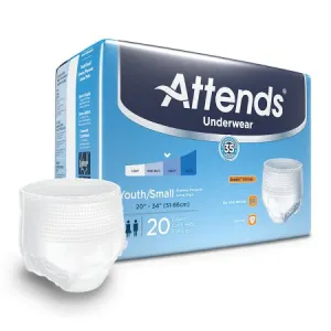 Attends Underwear Super Plus Absorbency with Leakage Barriers-(1 CASE, 80 EACH)