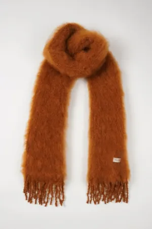 Aurora Kid Mohair Scarf Whole Grain
