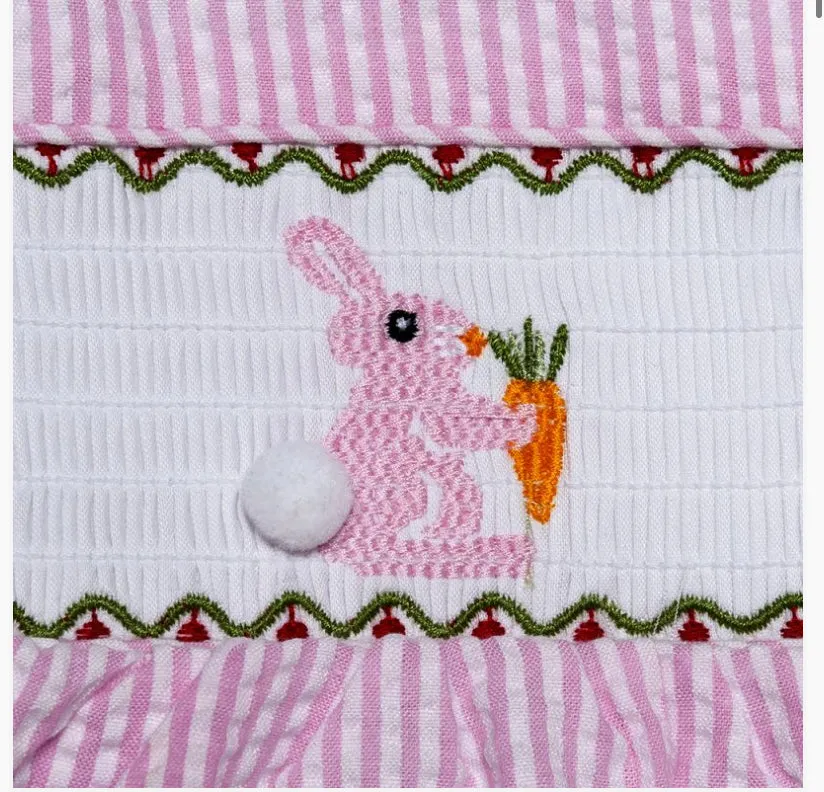 Aurora Royal Cottontail Smocked Dress