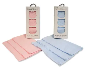Baby 3 Pack Cotton Wash Cloths (25x25cm) (PK6) GP-25-1277