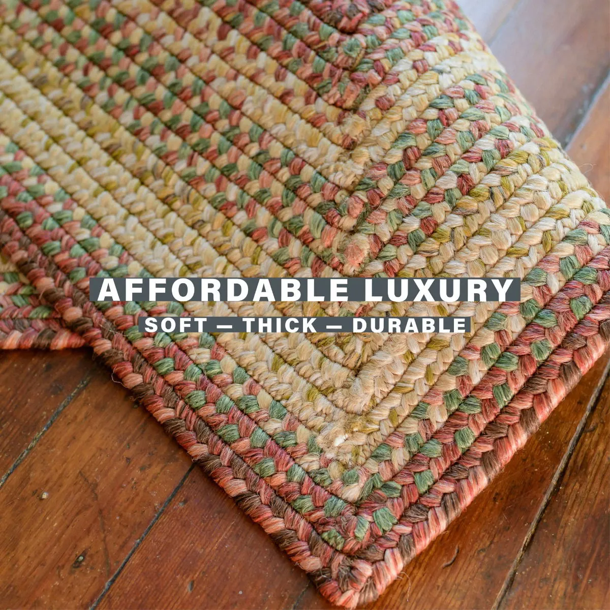 Barcelona Terracotta Braided Area Rug