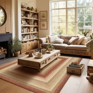 Barcelona Terracotta Braided Area Rug