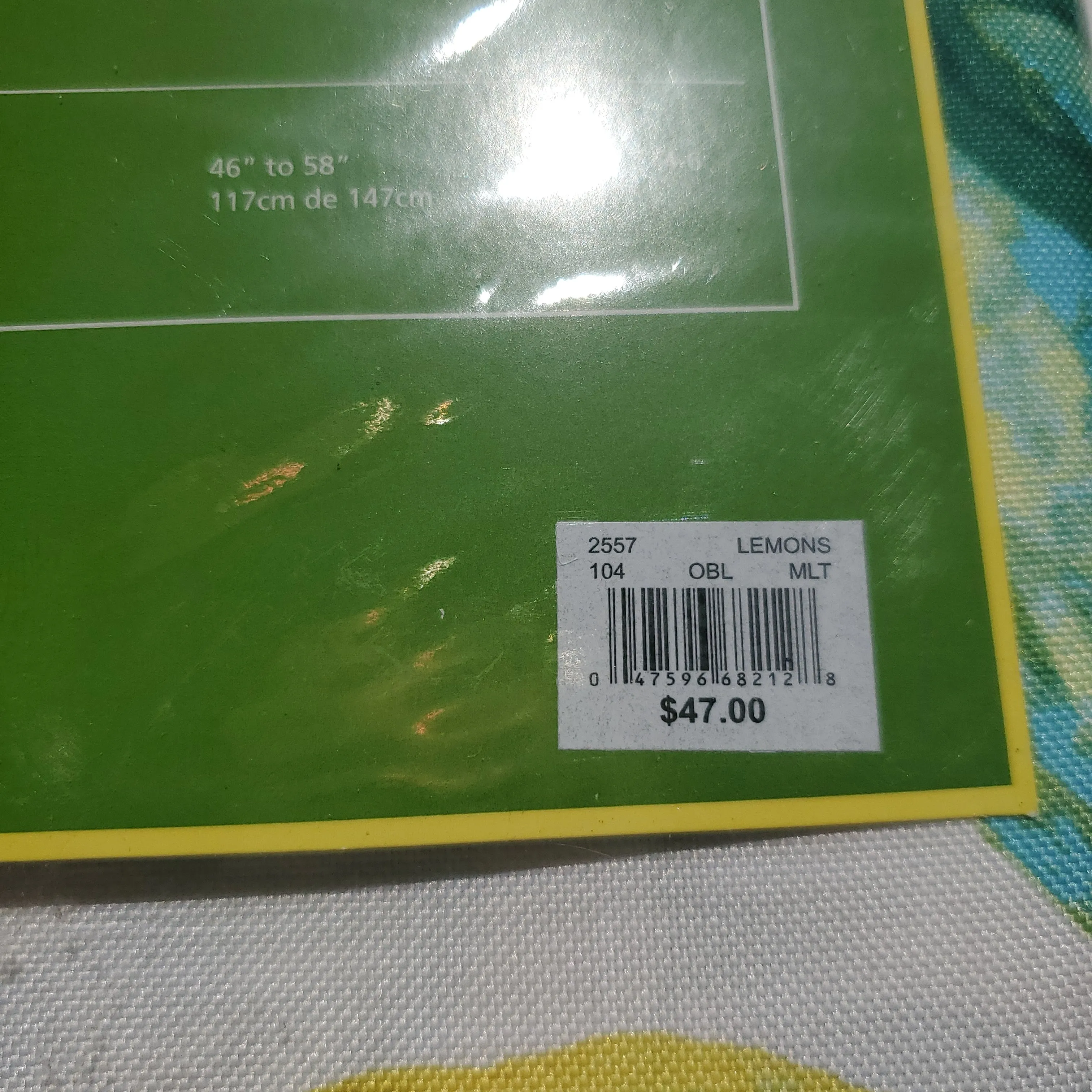 Bardwill Lemons Indoor Outdoor Tablecloth 60x104 AP4