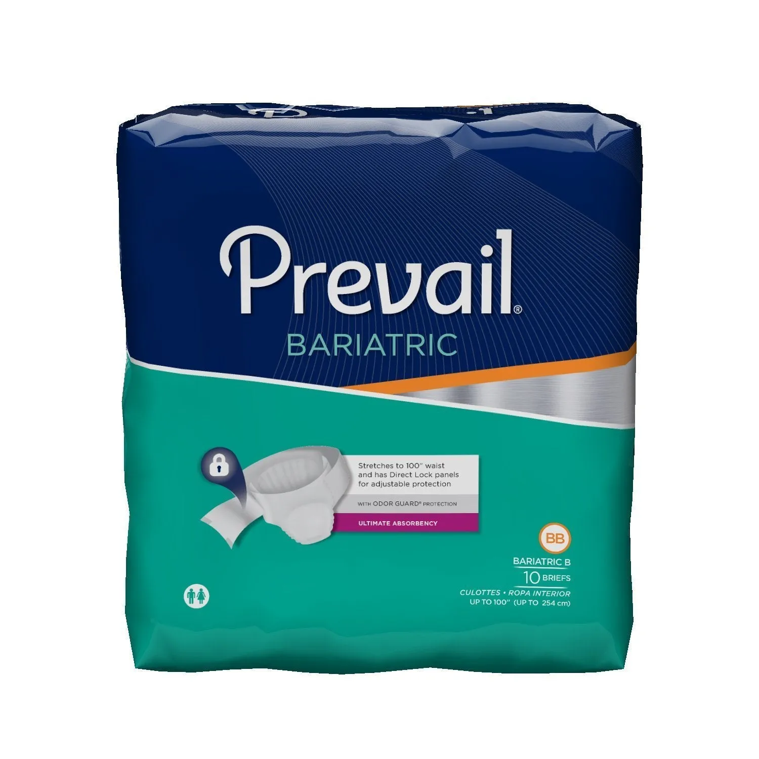 Bariatric Prevail Brief, Up to 94, 40 count