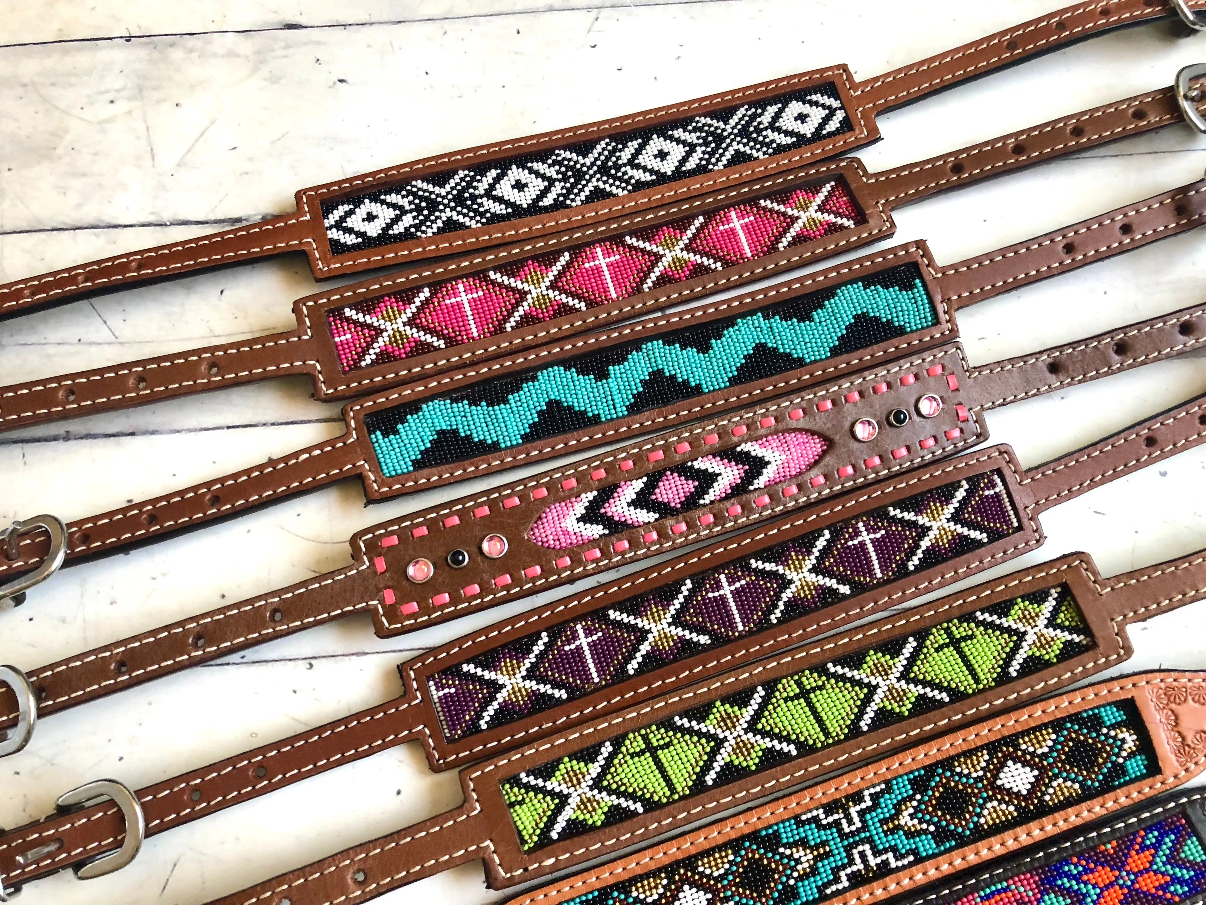 Beaded Cross Wither Straps