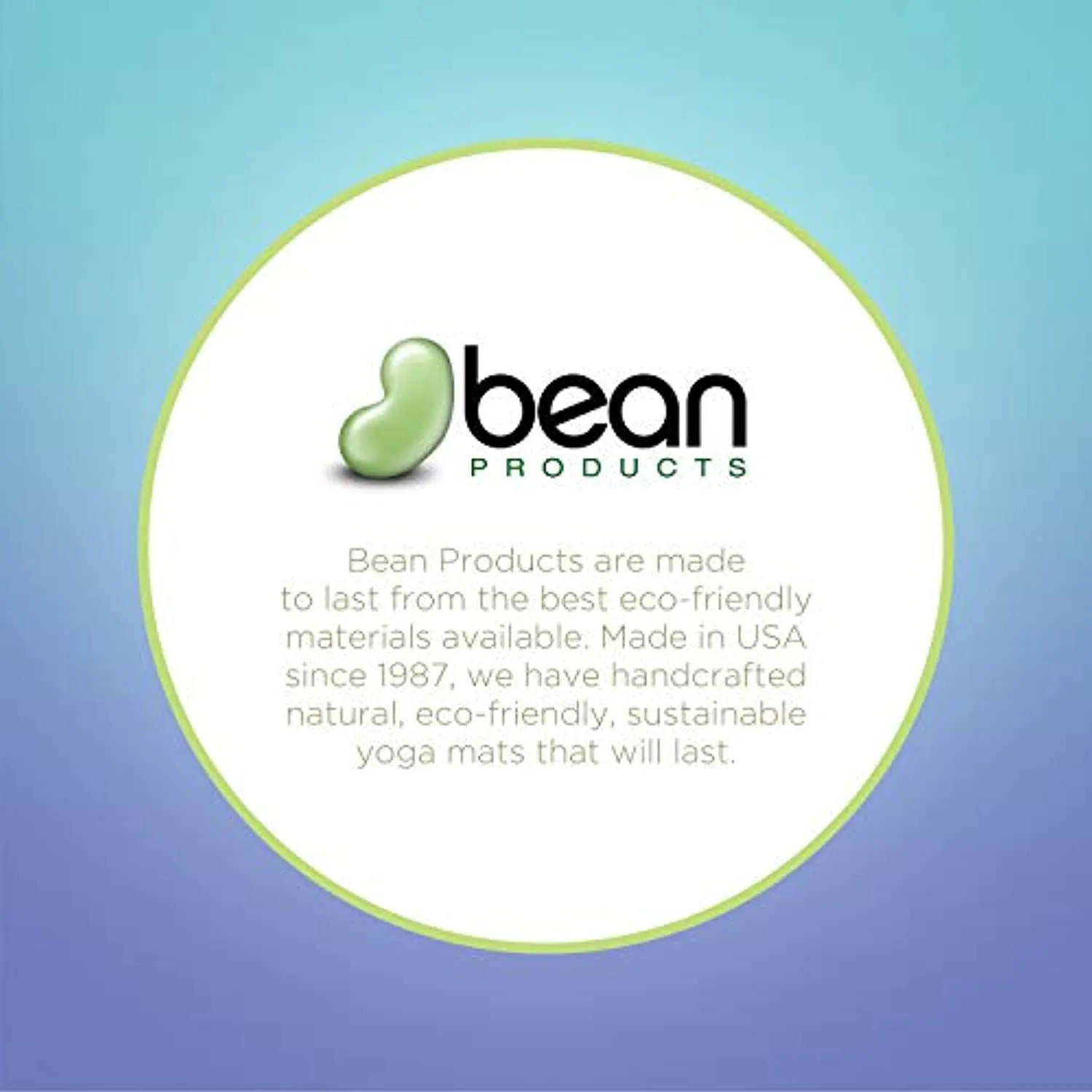 Bean Products Yoga Mats | Adult and Kid Sizes | Non Skid, Non Slip, Eco Friendly Mats