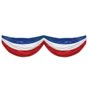 Beistle Patriotic Plastic Bunting - Party Supply Decoration for Patriotic