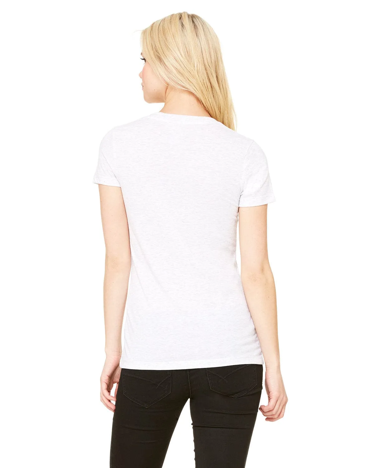 Bella Canvas Ladies Triblend Deep V-Neck T-Shirt