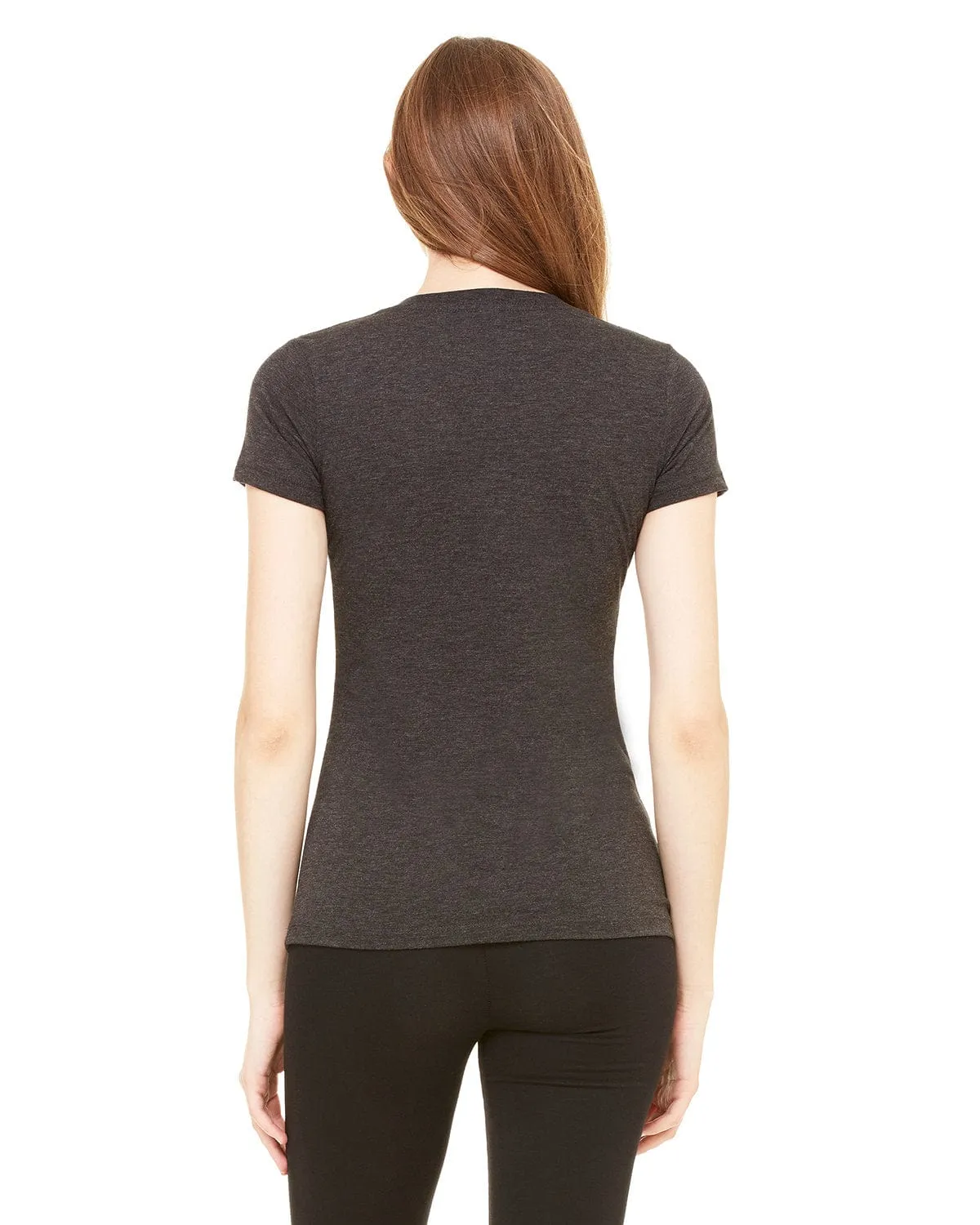 Bella Canvas Ladies Triblend Deep V-Neck T-Shirt