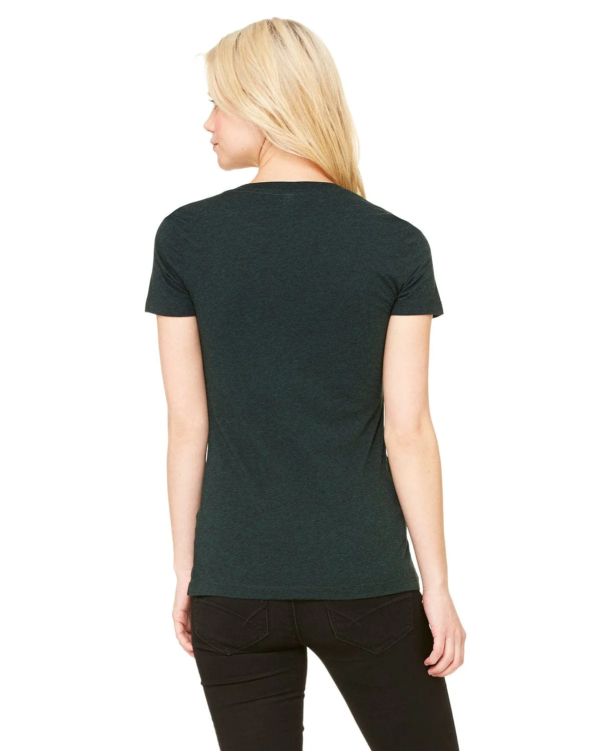 Bella Canvas Ladies Triblend Deep V-Neck T-Shirt