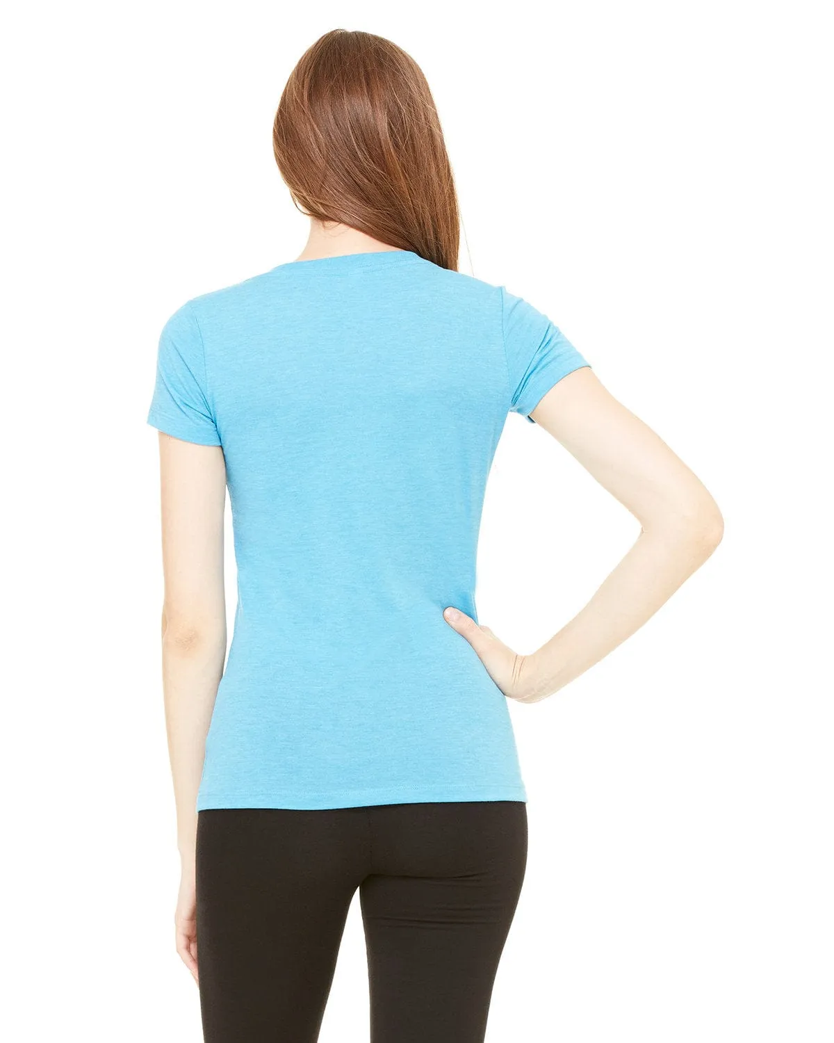 Bella Canvas Ladies Triblend Deep V-Neck T-Shirt