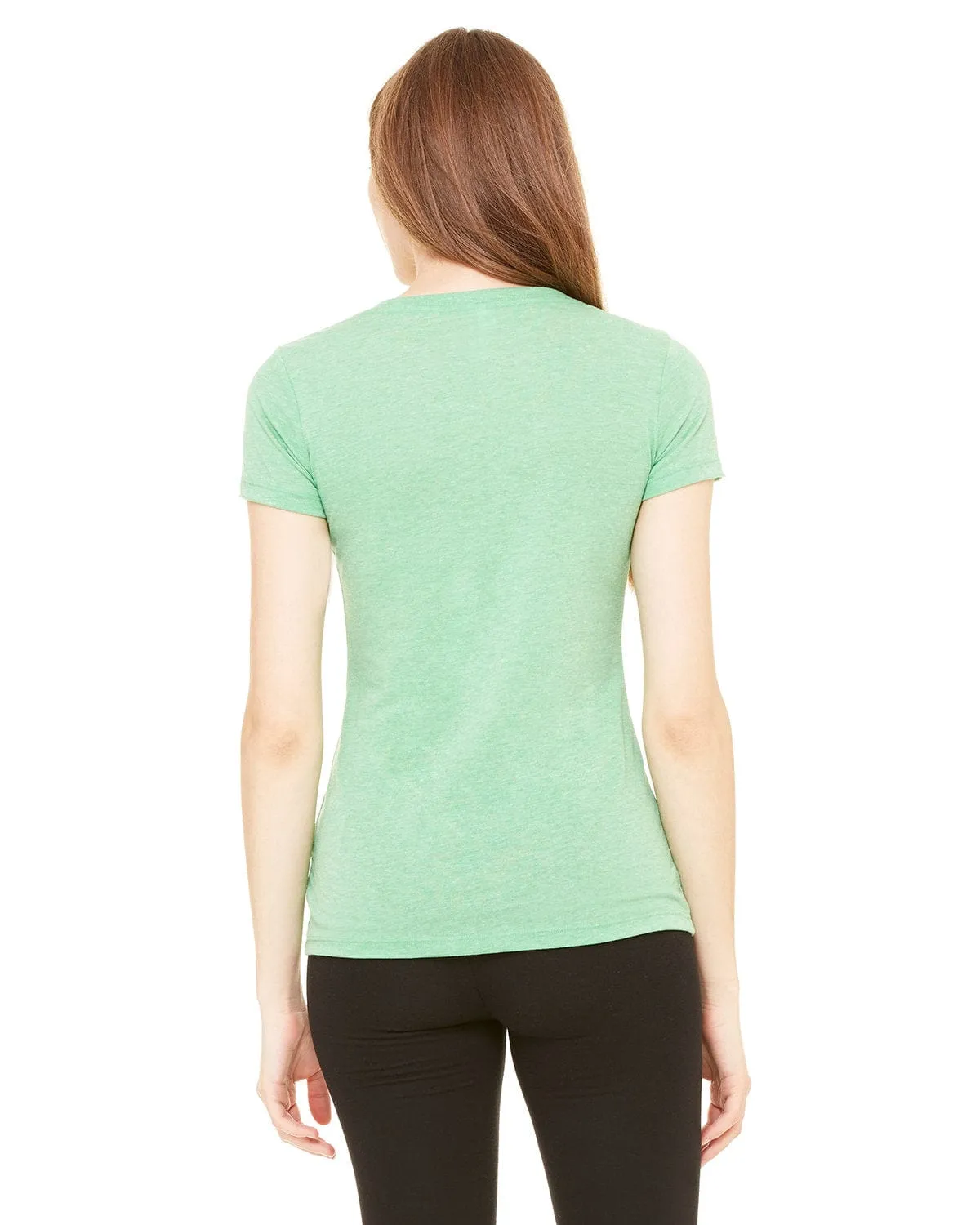 Bella Canvas Ladies Triblend Deep V-Neck T-Shirt